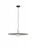 Lampa wisząca czarna okrągła 60cm szklana w kształcie nowoczesnego talerza designerska Luces ExclusivasLampa wisząca czarna okrągła 60cm szklana w kształcie nowoczesnego talerza designerska Luces Exclusivas